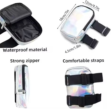 ✨ Holographic Leg Bag – Carnival Shine Edition