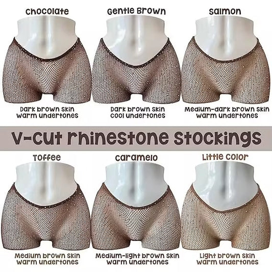 Rhinestone Vcut Stockingz