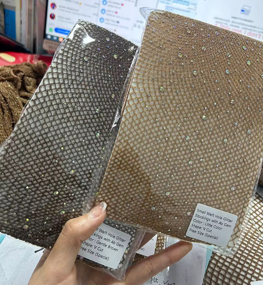 Rhinestone Vcut Stockingz