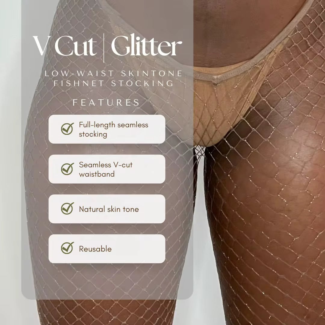 Rhinestone Vcut Stockingz